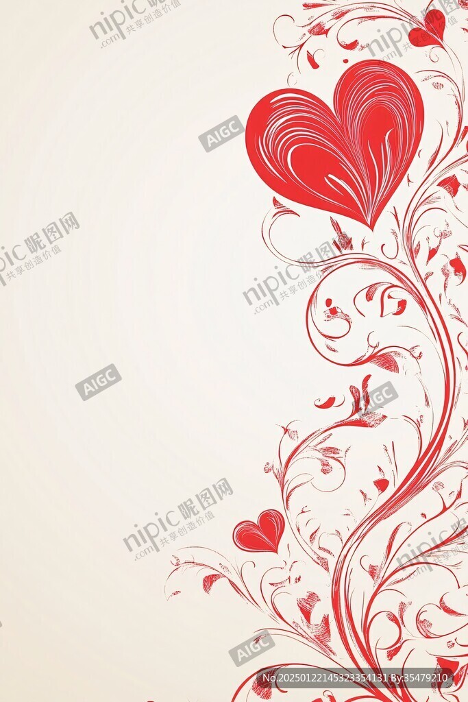 愛心花紋設(shè)計