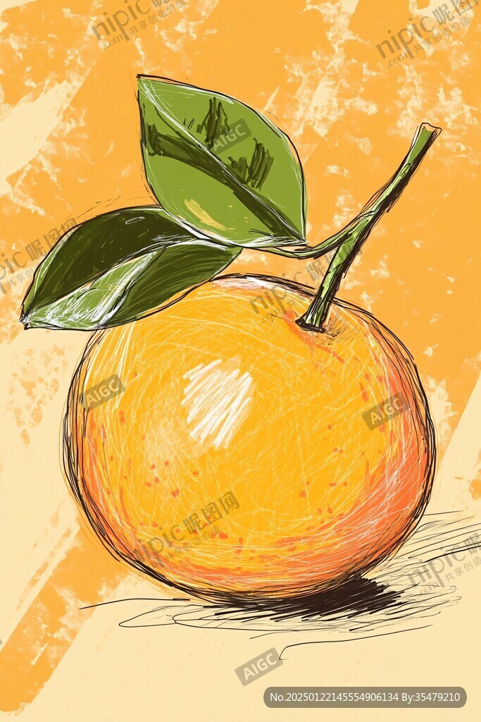 砂糖橘插畫