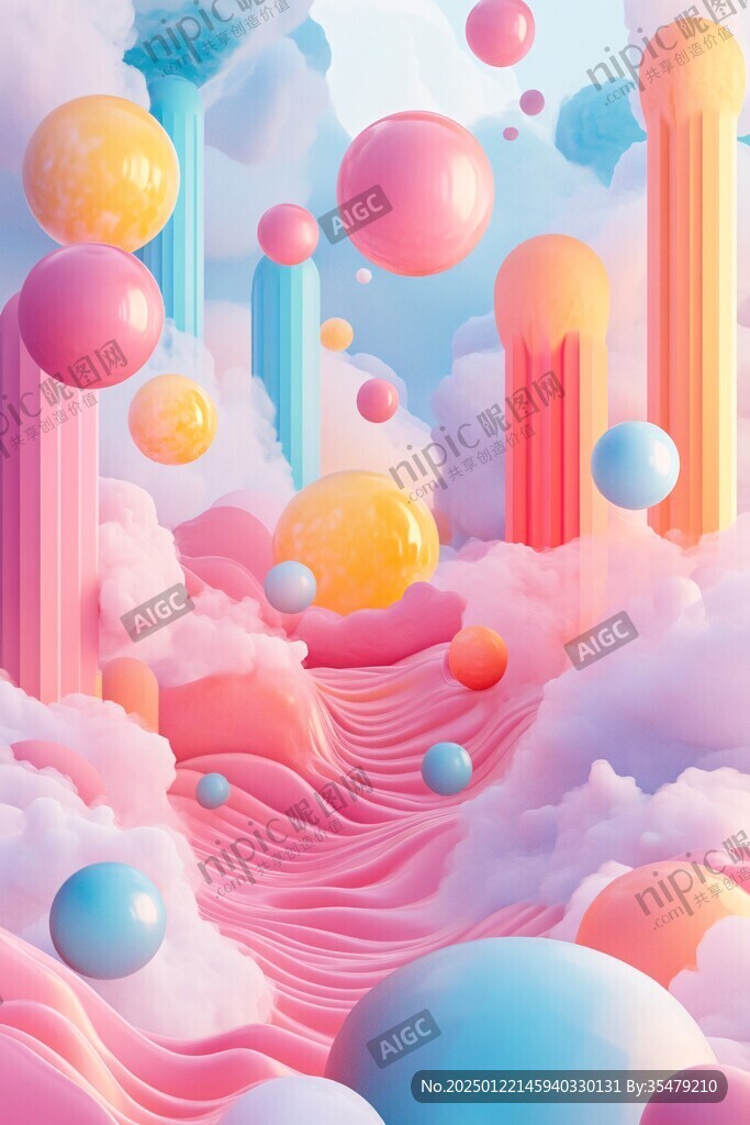 3d風(fēng)景膨脹圖案