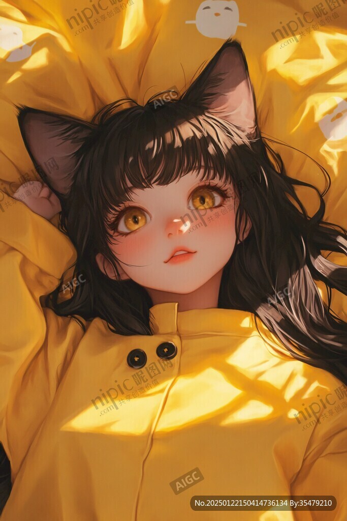 插畫閃屏貓女