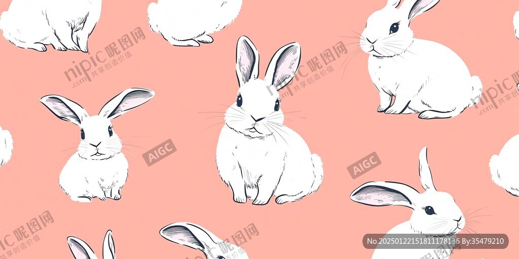 動物兔圖案設(shè)計
