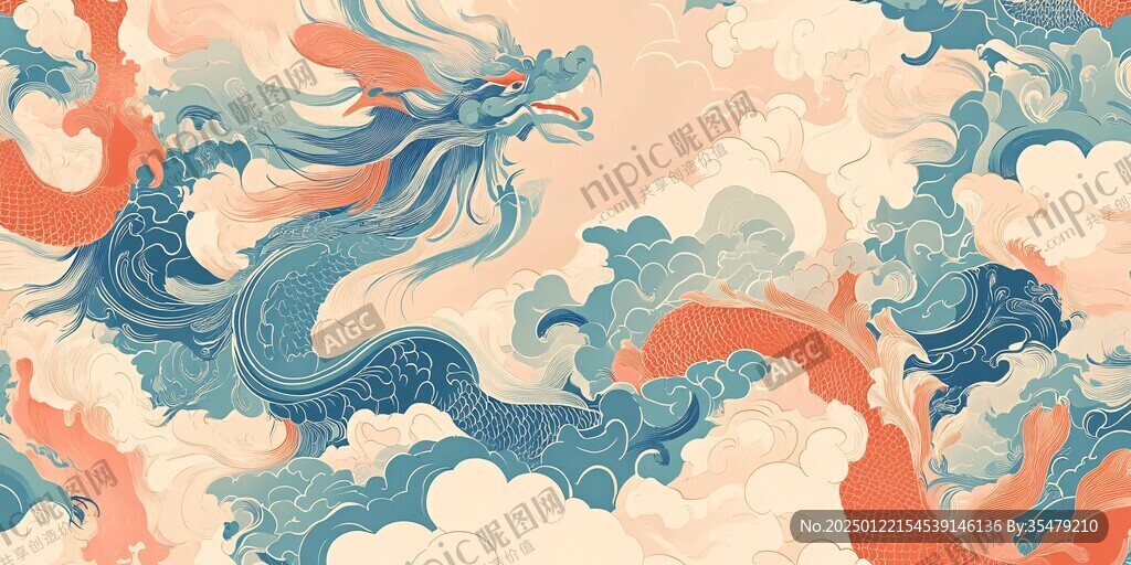 龍年系列包裝插畫