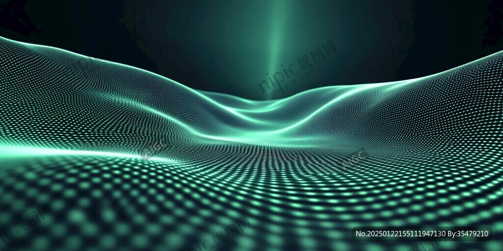 綠色炫酷3d背景