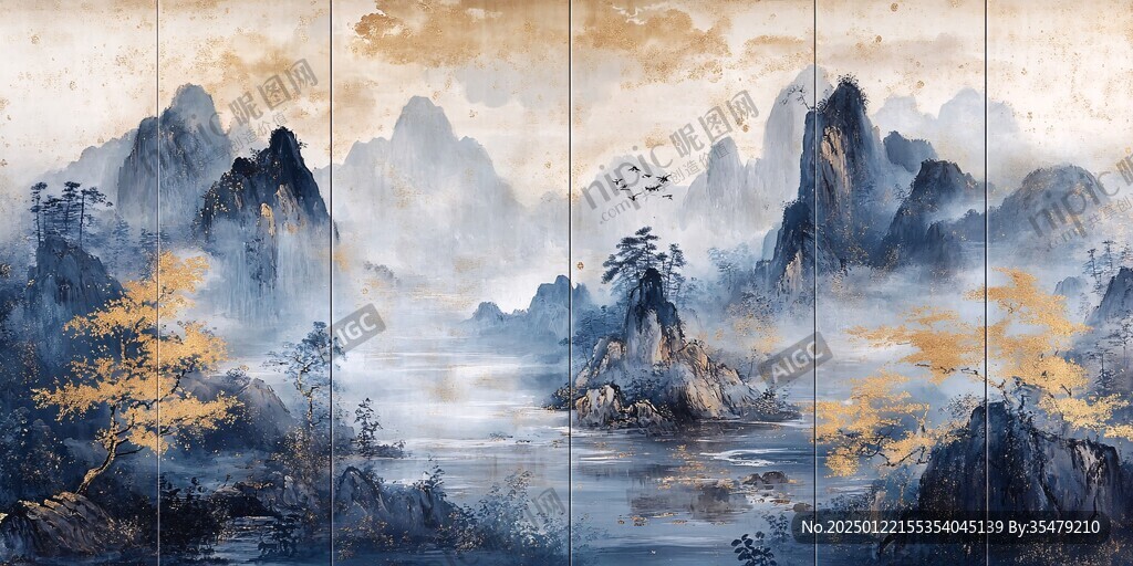 大氣山河屏風(fēng)