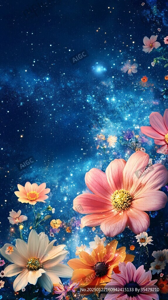 唯美繁星花