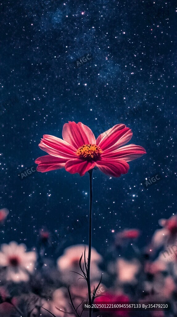 唯美繁星花