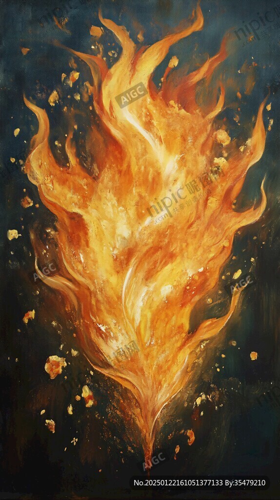 火焰魚(yú)插畫(huà)