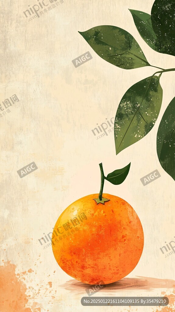 砂糖橘插畫