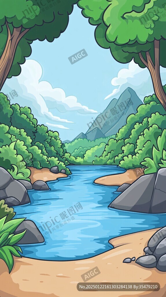 山河插畫