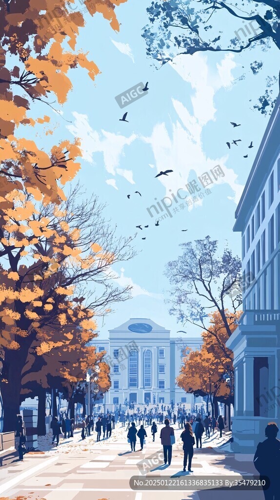 哥倫比亞大學旅游插畫