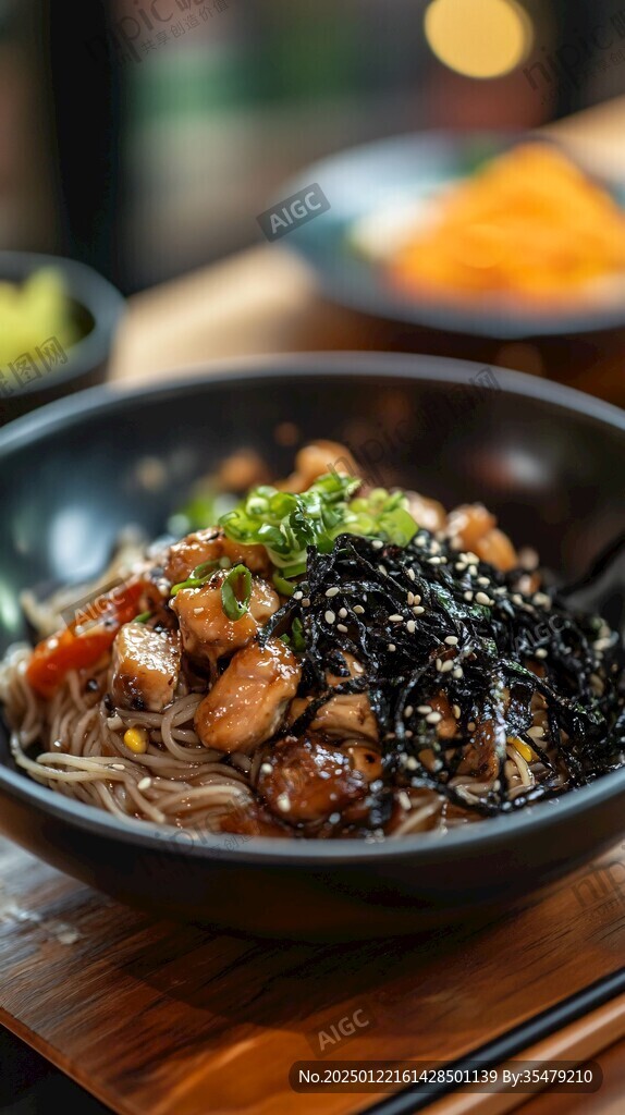日式料理店拌面湯面