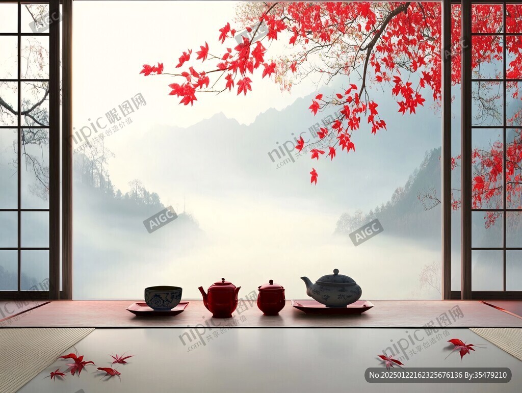 茶室背景圖