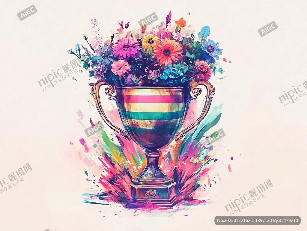 獎杯插畫