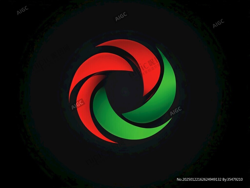 旋轉炫彩logo