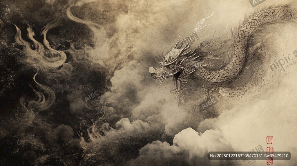 古風(fēng)龍插畫