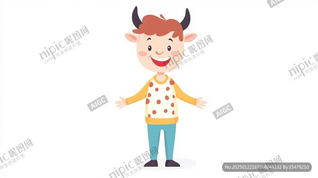 卡通小牛形象設(shè)計(jì)