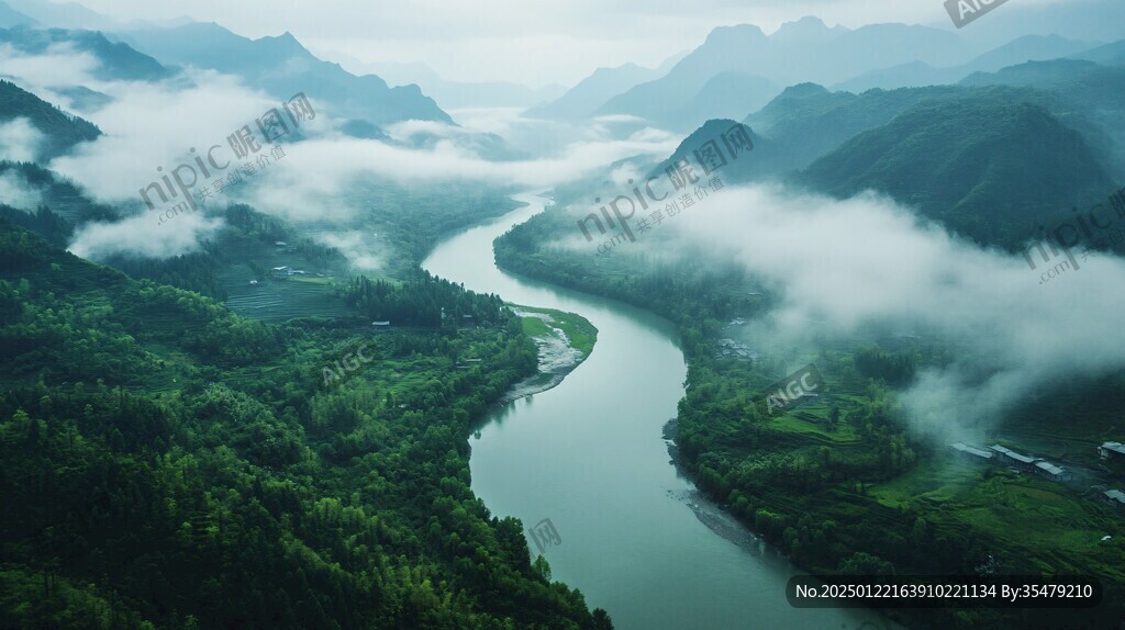 河灣云霧