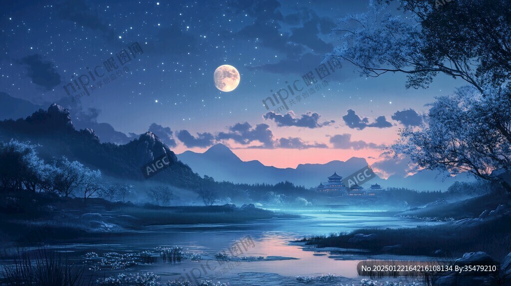 中秋唯美寬屏壁紙