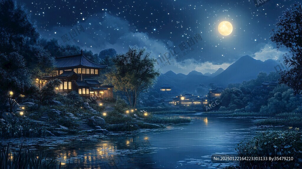 星月河幻想插畫