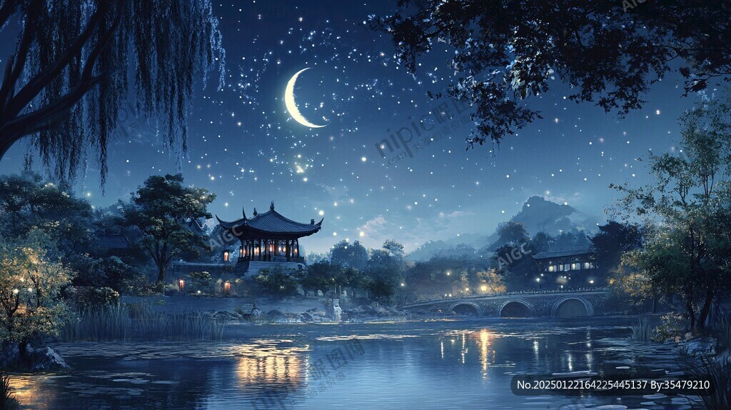 古風(fēng)夜景