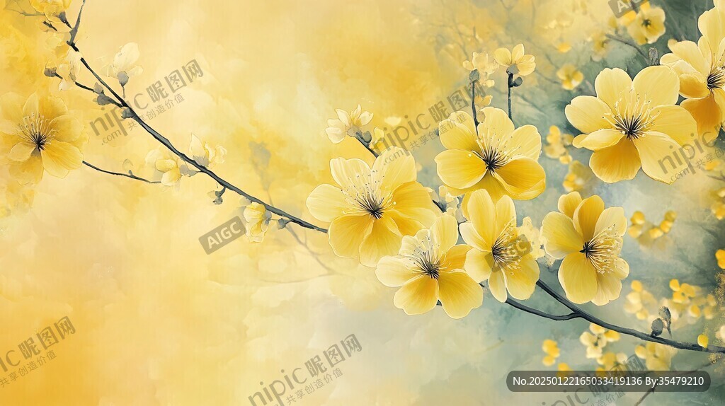 夢幻迎春花