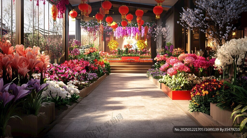 室內(nèi)花卉展內(nèi)景