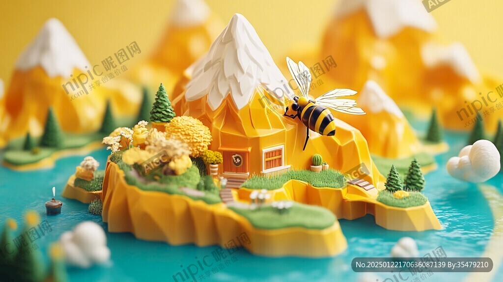 3d立體插畫風格