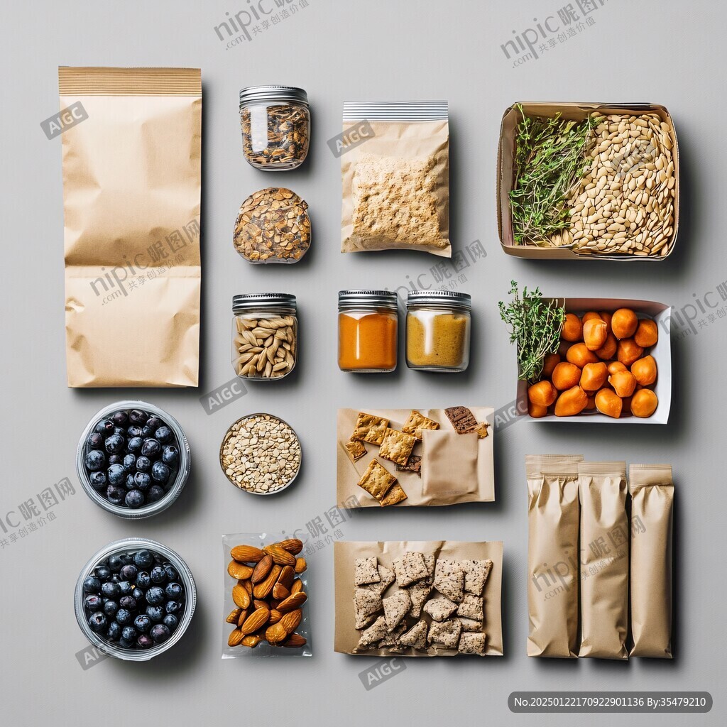 食品袋模型