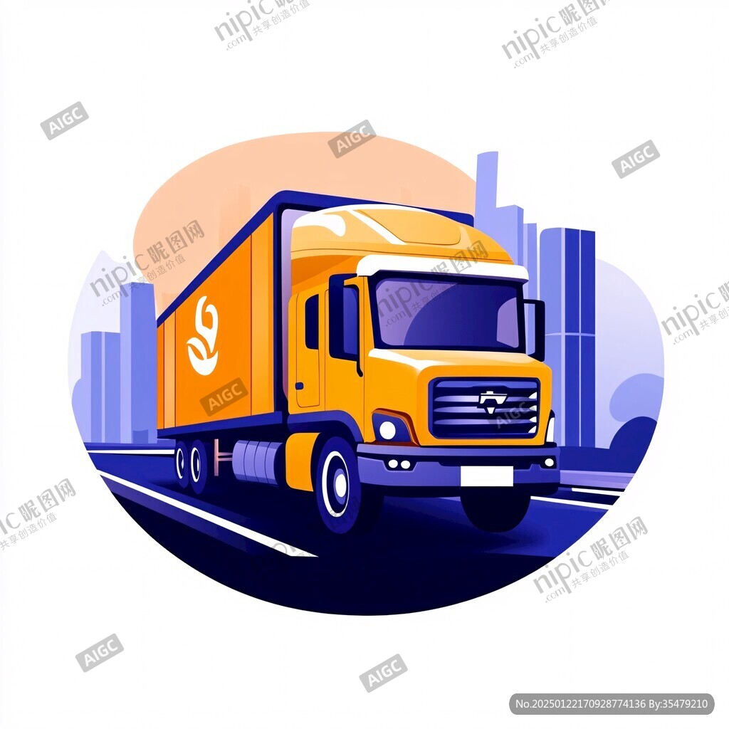 貨車插畫