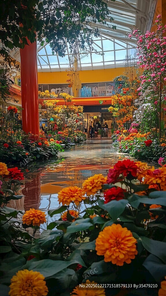室內花卉展內景