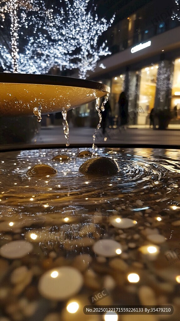 水珠夜景