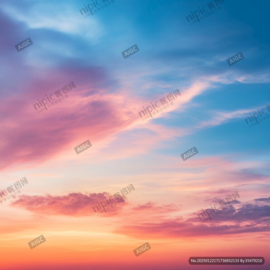 漸變風景云彩