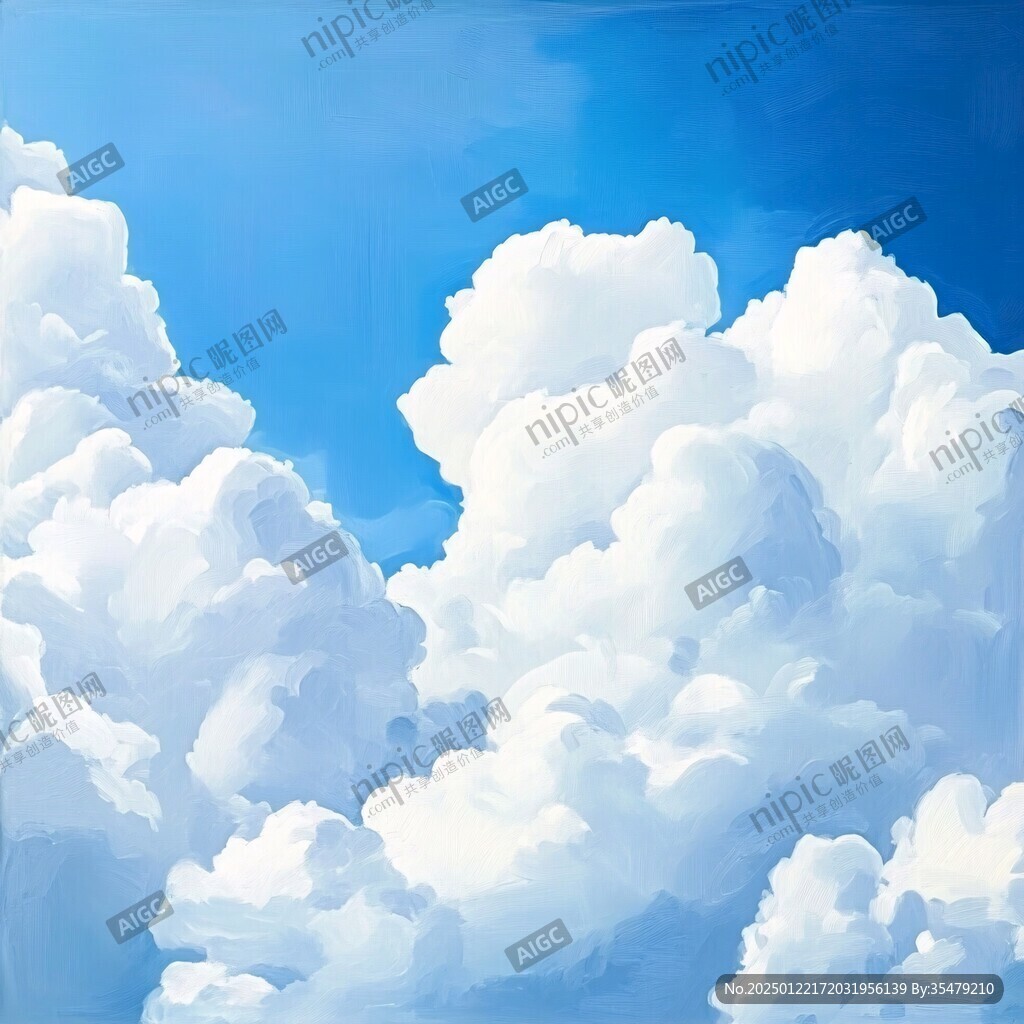 動漫風格白云