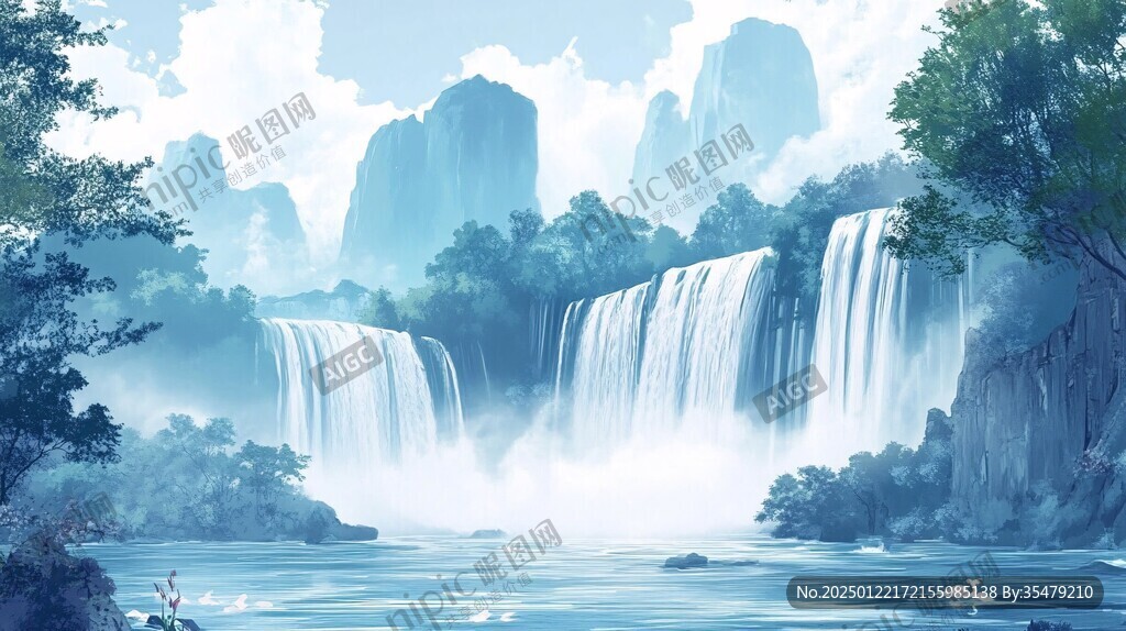 古風(fēng)山水場(chǎng)景