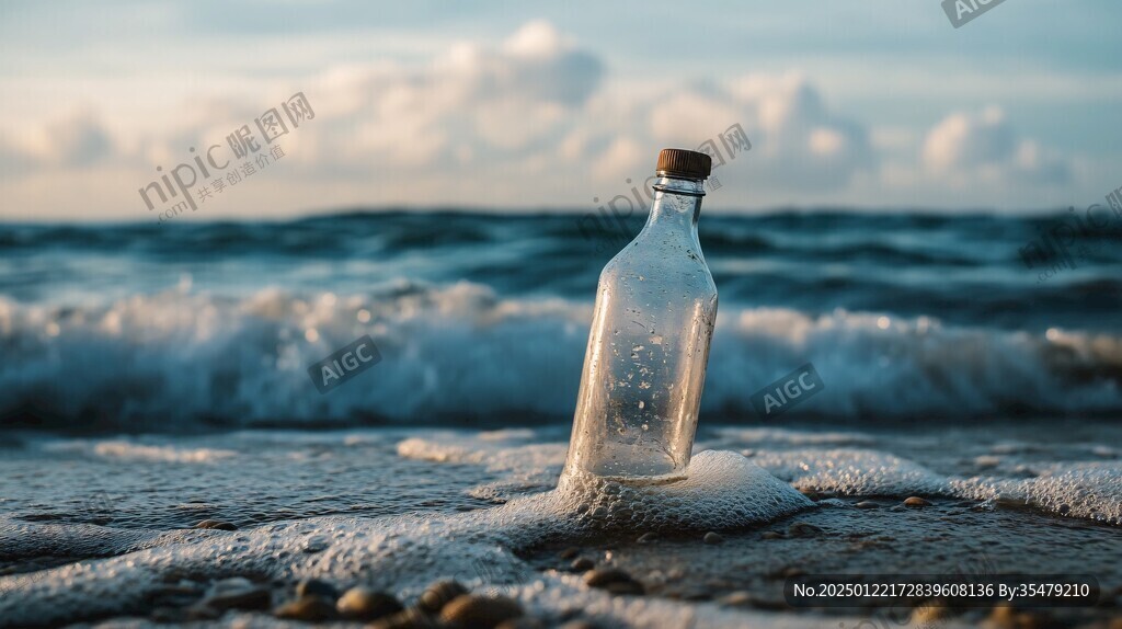 陽光下的玻璃瓶