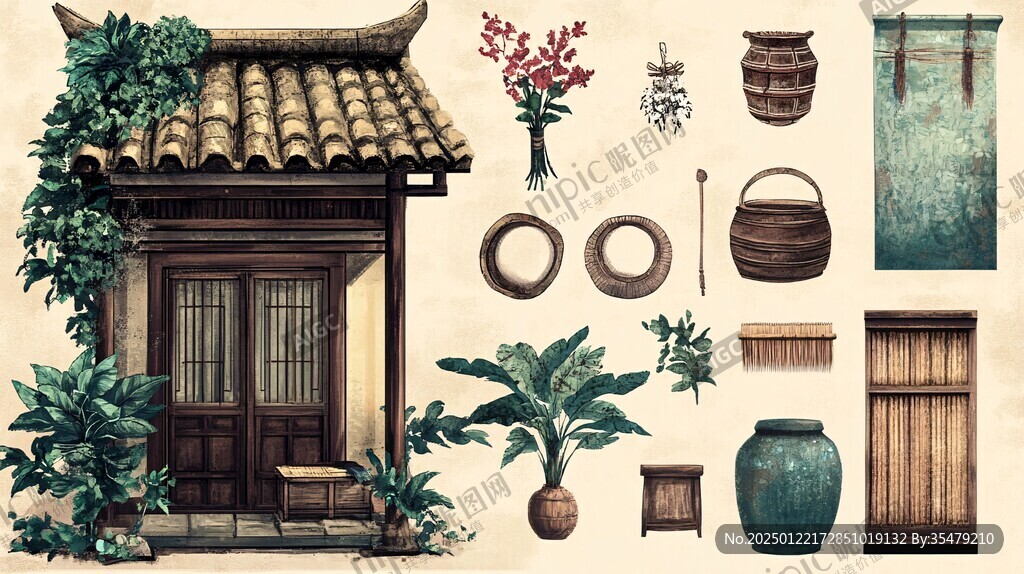 古風(fēng)家居圖標