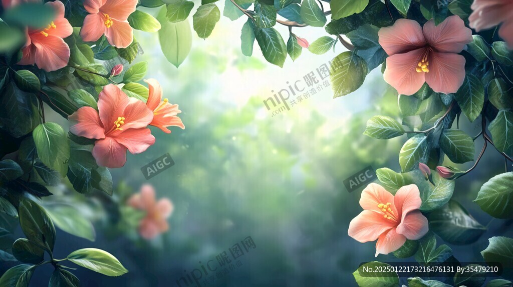 夢幻花卉場景