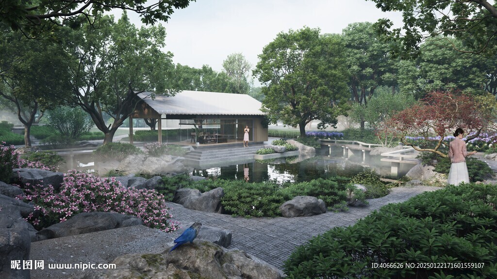 公園園林景觀效果圖