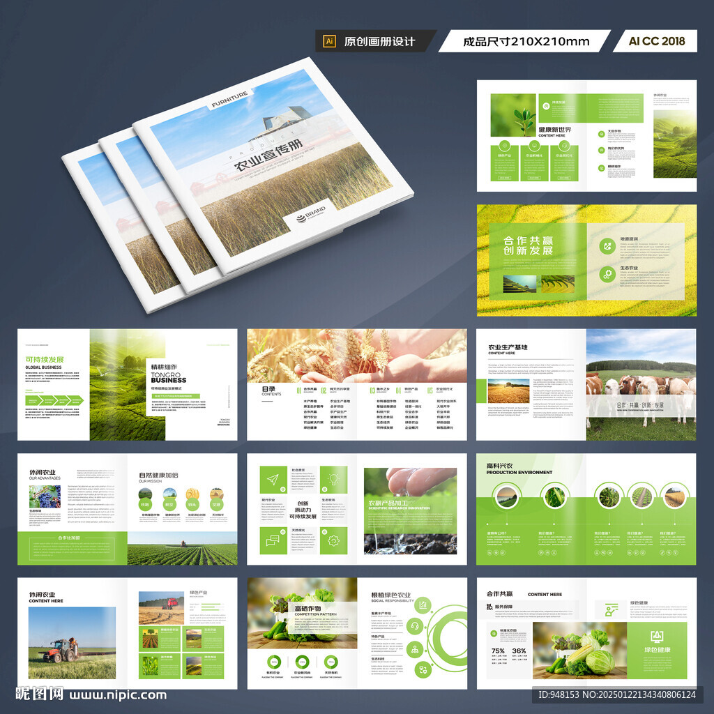 方形農(nóng)業(yè)宣傳冊