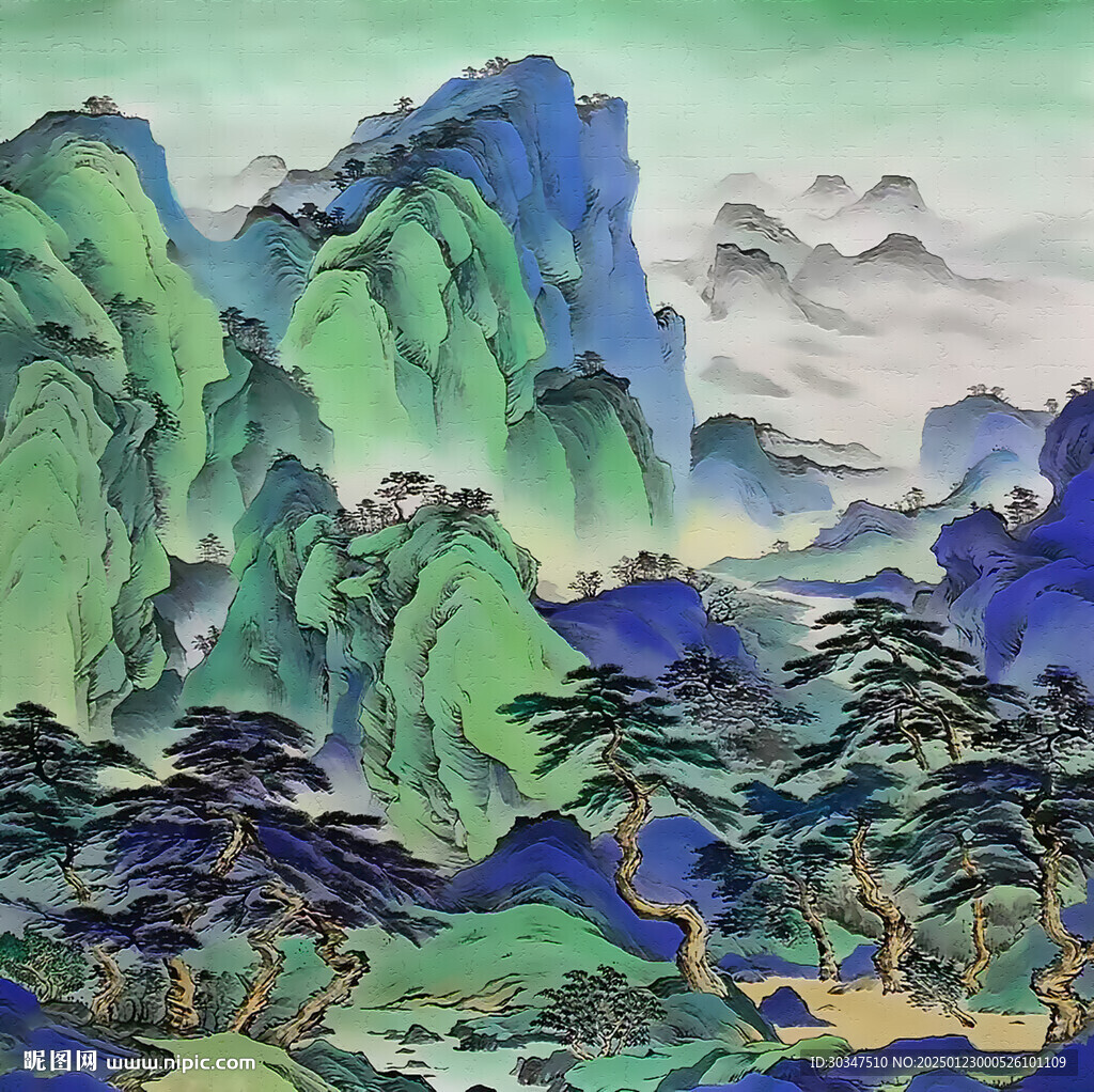 客廳書(shū)房山水掛畫(huà)