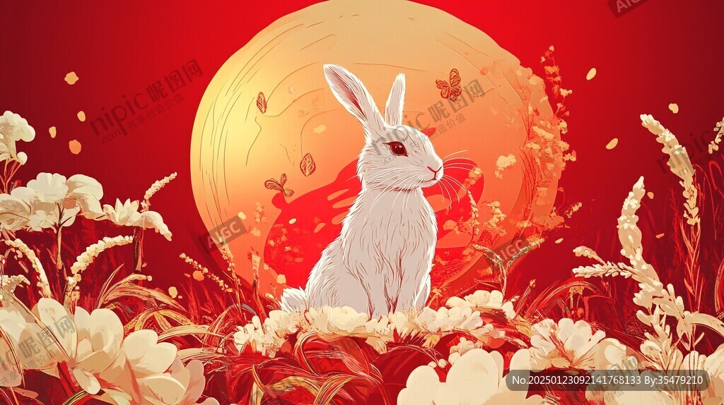 兔年包裝插畫