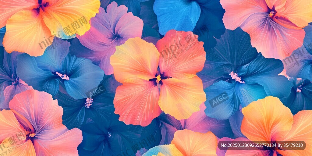 炫彩花朵壁紙