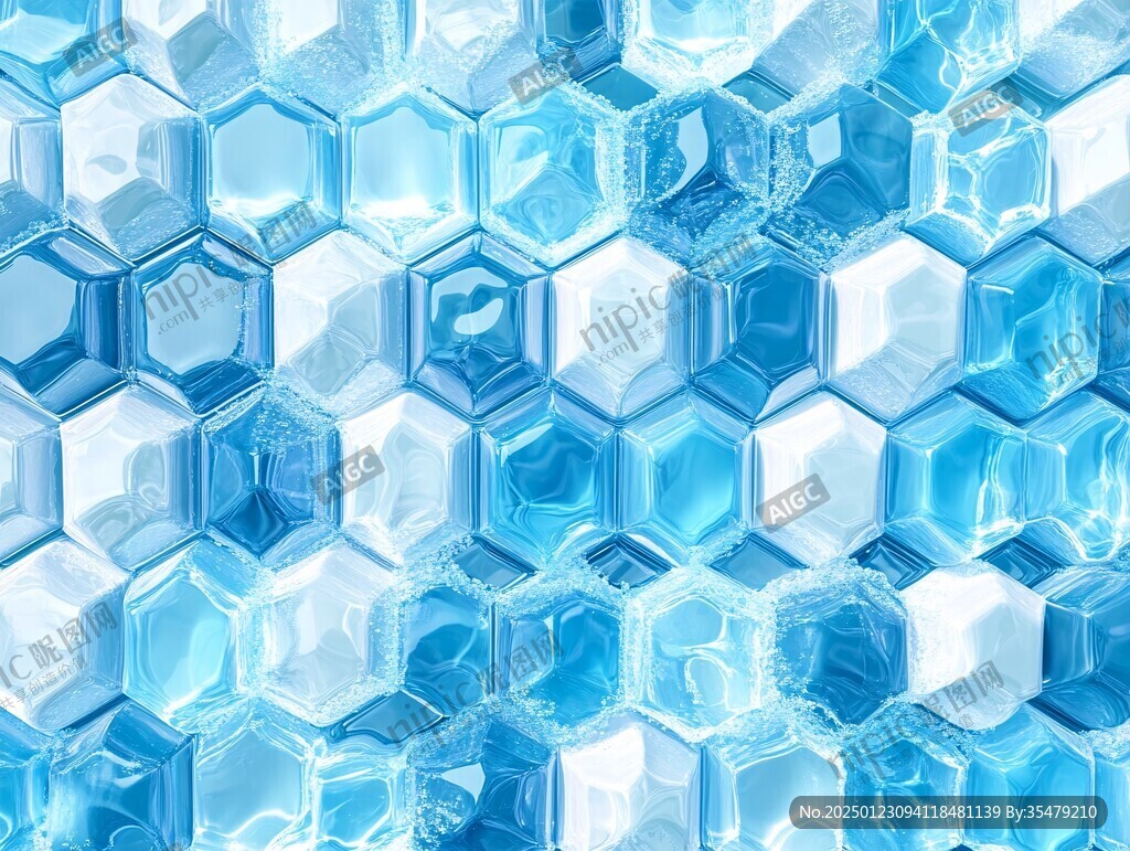 藍色六邊形