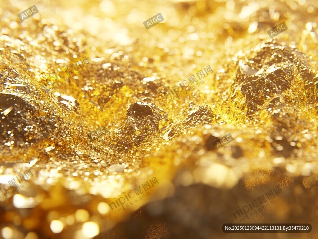 金燦燦的水