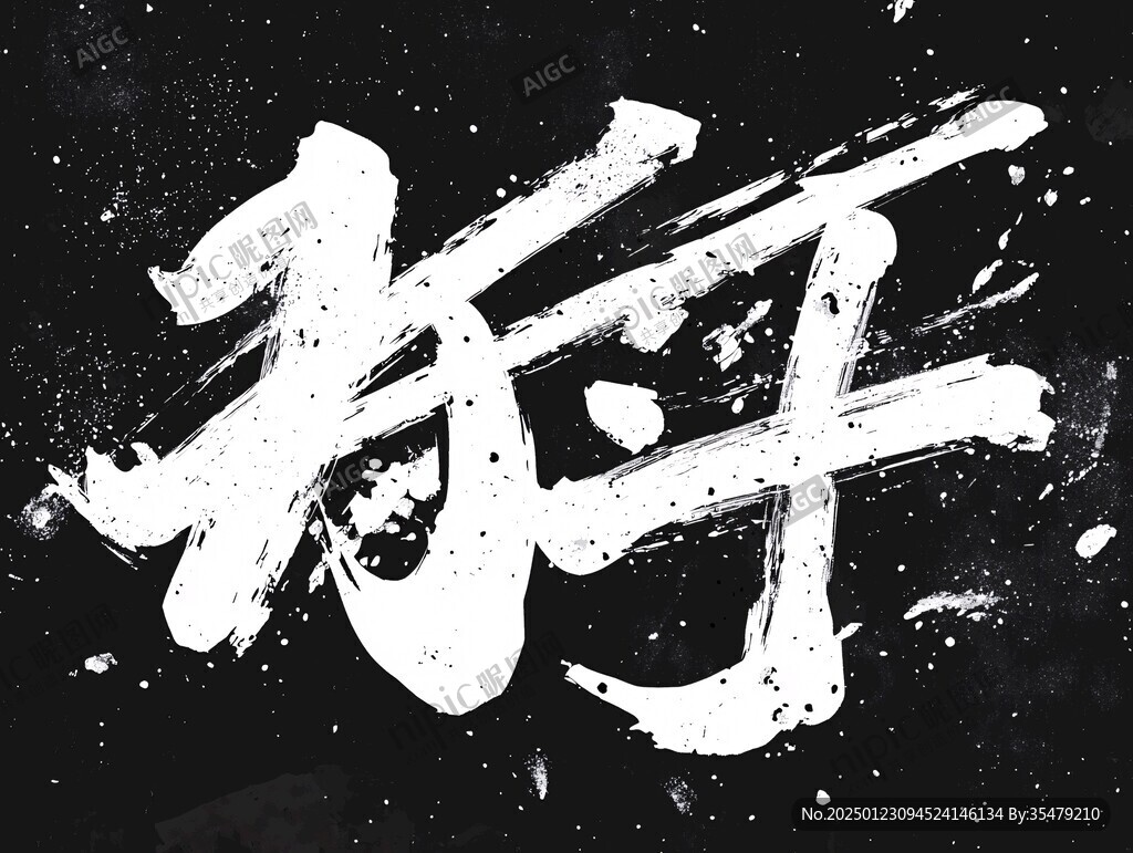 撒野毛筆字