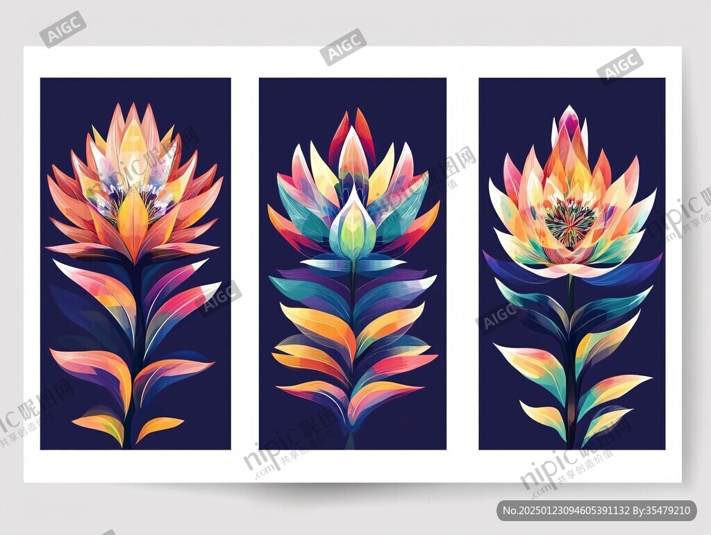 蓮花燈插畫