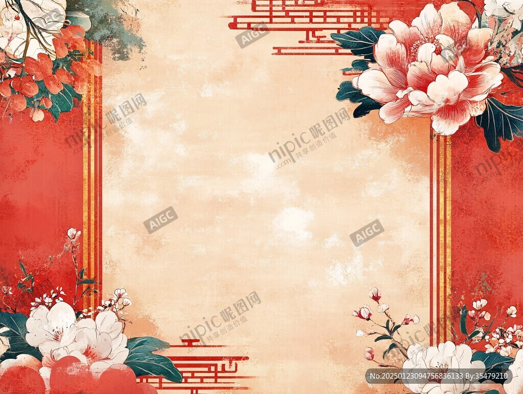 復(fù)古新中式婚慶背景