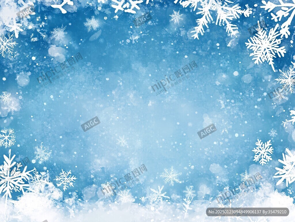 雪花背景圖