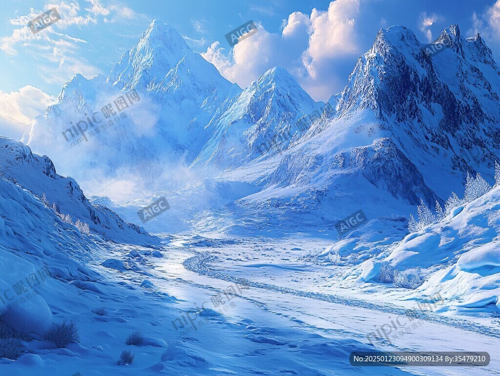 雪山大場景