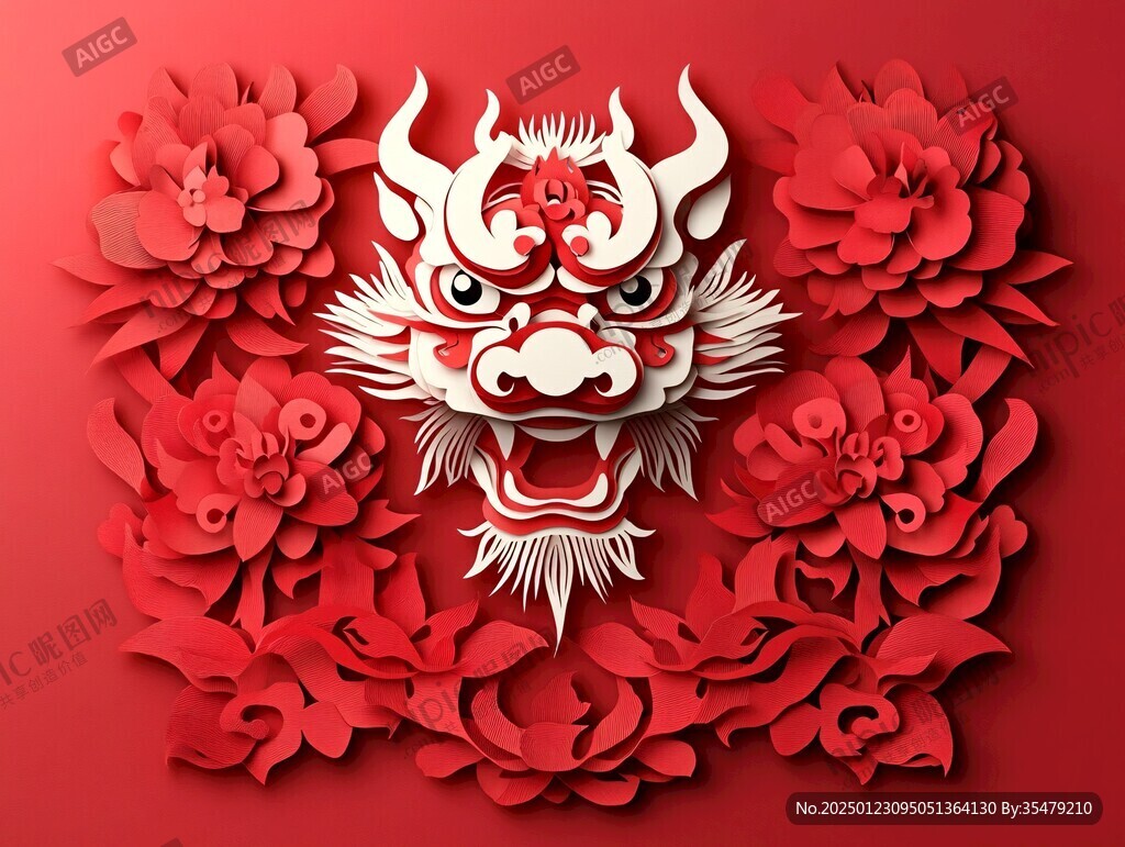 牛頭剪紙